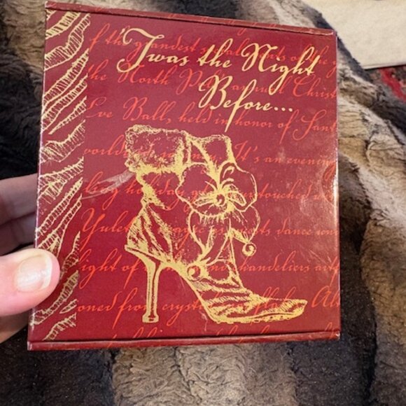 NIB Just the Right Shoe Christmas Eve Ball Boot 1st Annual #25220 Raine 2001 COA - Picture 7 of 11